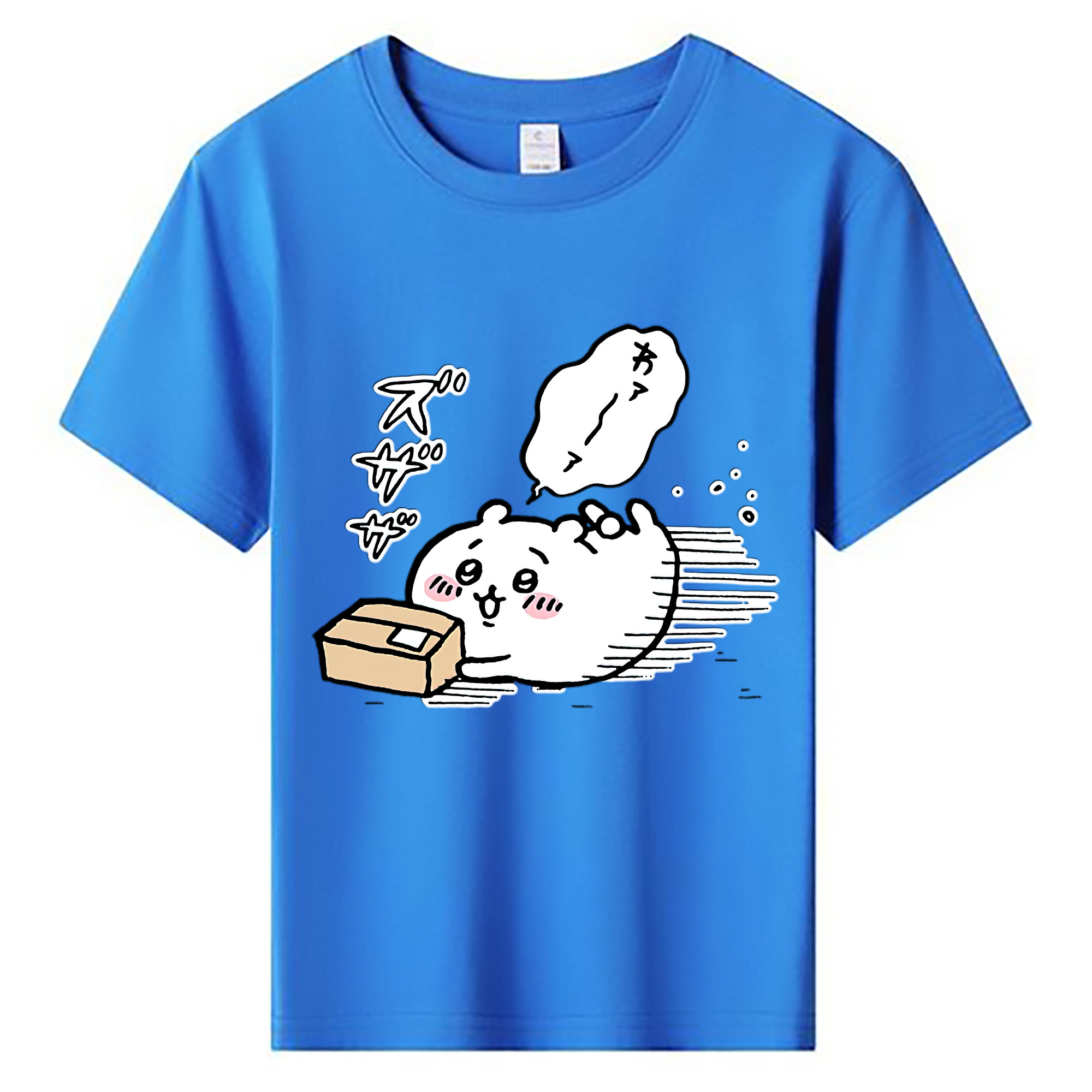 （画像用） ちいかわ ちいかわ Chii-kawa chiikawa 綿100％キッズTシャツ（フロントプリント）